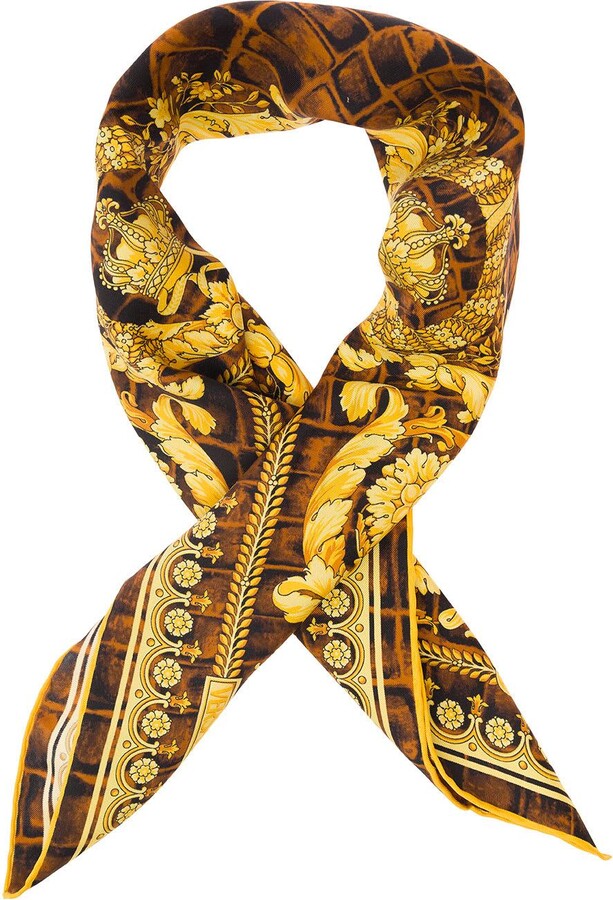 Versace Pre-Owned 1990s Barocco patchwork-print Silk Tie - Farfetch