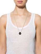 Thumbnail for your product : Rachel Zoe Crystal Hinged Disk Pendant Necklace