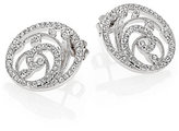 Thumbnail for your product : Adriana Orsini Nouveau Pavé Crystal Button Earrings