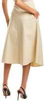 Thumbnail for your product : Donna Karan Pleated Button Front Skirt