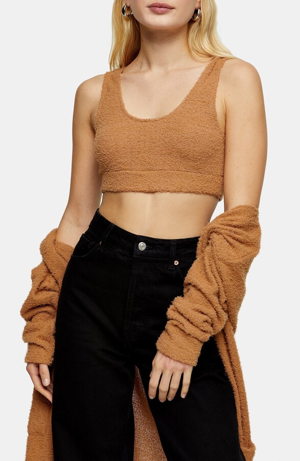 topshop ruched front bralette