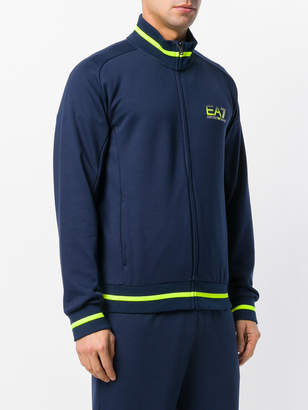 Emporio Armani Ea7 zipped logo sweatshirt