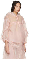 Thumbnail for your product : Renli Su Pink Ruffled Sleeve Hoodie