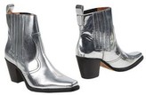 ganni silver boots