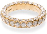 Thumbnail for your product : Shay 18kt Yellow Gold White Diamond Eternity Ring