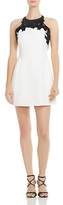 Thumbnail for your product : Halston Embroidered-Top Mini Dress