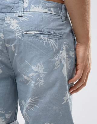Brave Soul Faded Floral Print Shorts