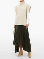 Thumbnail for your product : See by Chloe Side-tie Ribbed High-neck Sweater - Womens - Ivory