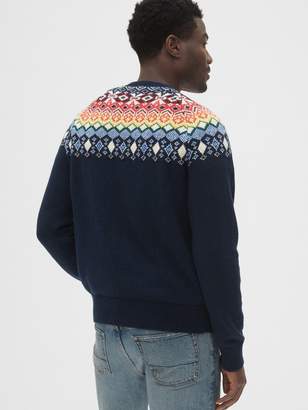 Gap Fair Isle Crewneck Sweater