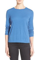 Thumbnail for your product : Eileen Fisher Silk Tee (Regular & Petite)