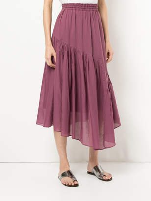 Ne Quittez Pas asymmetric flared skirt