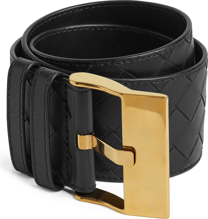 Bottega Veneta Large Calfskin Intrecciato Watch Belt