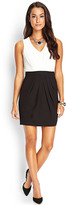 Thumbnail for your product : Forever 21 CONTEMPORARY Colorblock Pleated Sheath Dress
