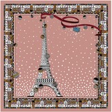 Thumbnail for your product : Longchamp Tour Eiffel Logo Silk Scarf