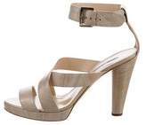 Thumbnail for your product : Oscar de la Renta Ankle Strap Platform Sandals