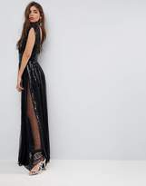 Thumbnail for your product : ASOS Edition Sequin Mesh Fit And Flare Maxi Dress