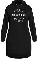 Thumbnail for your product : City Chic Hoodie Rookie Dress - black