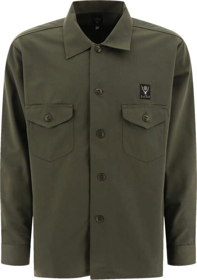 South2 West8 Patch-Pocket Button-Up Shirt