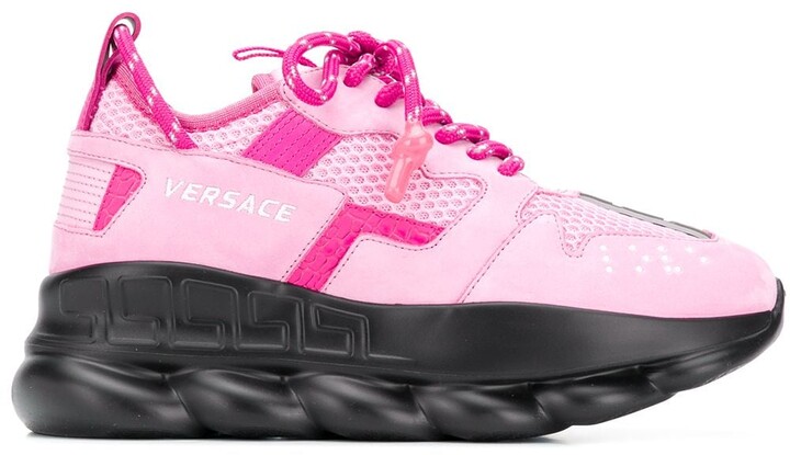 pink versace sneakers