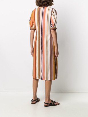 Aspesi Round-Neck Striped Dress