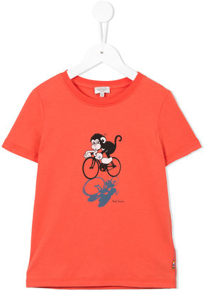 Paul Smith Junior cycling monkey T-shirt
