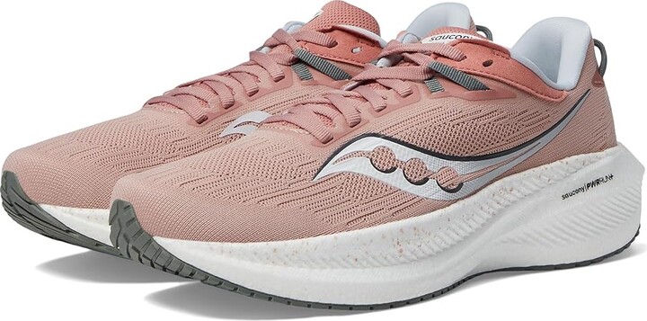 Saucony Women's Triumph 21 Women's Shoes Lotus/Bough : 5 B - Medium, Synthetic/Textile