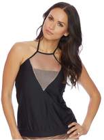 Thumbnail for your product : Luxe by Lisa Vogel Chain Reaction High Neck Tankini Top