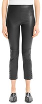 Thumbnail for your product : Theory Snap Leather Leggings