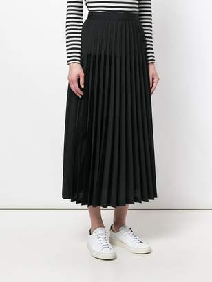 Junya Watanabe pleated flared midi skirt