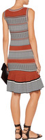 Thumbnail for your product : Sandro Striped Stretch-Knit Mini Dress