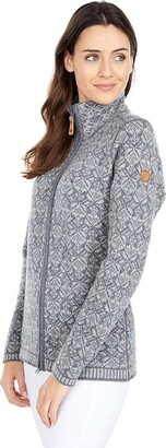 Fjallraven Snow Cardigan (Grey) Women's Sweater