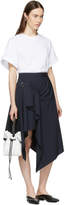 Thumbnail for your product : 3.1 Phillip Lim Navy Pinstripe Tailored Handkerchief Skirt
