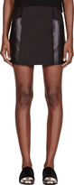 Thumbnail for your product : 3.1 Phillip Lim Black Pleated Leather Panelled Mini Skirt