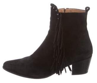 IRO Suede Fringe Ankle Boots