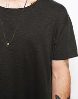 Thumbnail for your product : Nudie Jeans T-shirt Wide Neck Loose Fit Raw Hem Slub