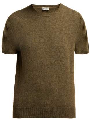 Connolly - Short Sleeved Fine Knit Cashmere Sweater - Womens - Dark Green