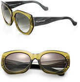 Thumbnail for your product : Balenciaga 57MM Angular Round Sunglasses