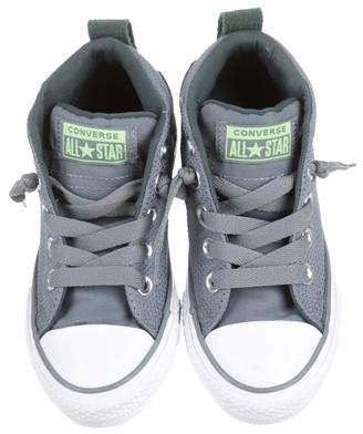 Converse Girls' Canvas Round-Toe Sneakers
