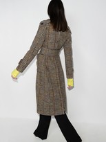 Thumbnail for your product : Victoria Beckham Checked Double-Breasted Coat