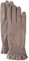 Thumbnail for your product : Portolano Ruffled Napa Leather Gloves