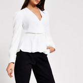 wrap top peplum