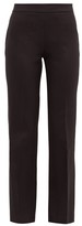 Thumbnail for your product : Giambattista Valli High-rise Cotton-blend Crepe Trousers - Black
