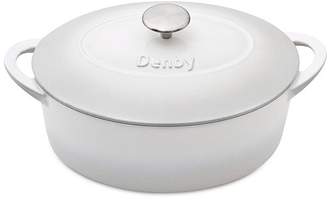 Denby Natural Canvas Cast Iron 4.5 Qt. Oval Covered Casserole