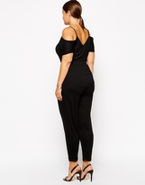 Thumbnail for your product : ASOS CURVE Jumpsuit With Cold Shoulder