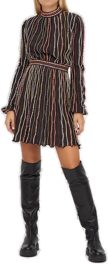 M Missoni Striped Knit Dress