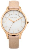Thumbnail for your product : Karen Millen White Dial Cream Leather Strap Ladies Watch