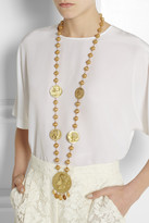 Thumbnail for your product : Dolce & Gabbana Gold-tone coin necklace