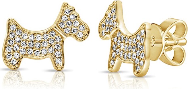 Sabrina Designs 14K 0.20 Ct. Tw. Diamond Dog Studs