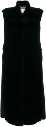 Manzoni 24 sleeveless panelled coat