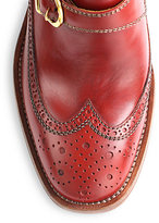 Thumbnail for your product : See by Chloe Rickie Leather Oxford Wedges